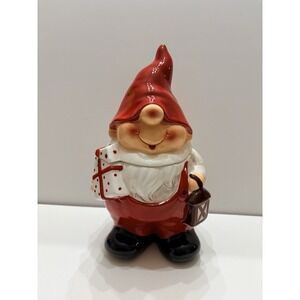 American Atelier gnome cookie jar With Present.